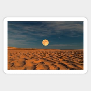 Moon across the Sands Sticker